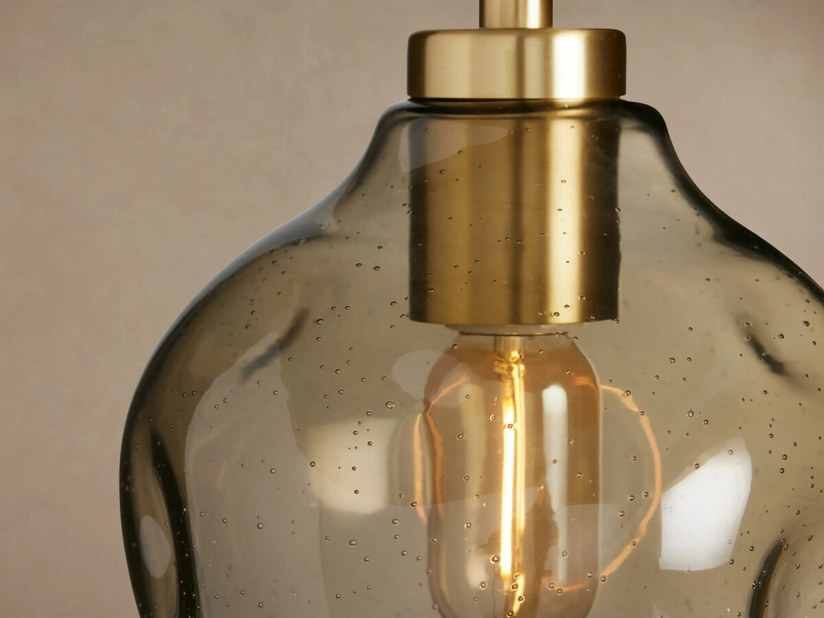 GV Organic Clear Glass Pendant Light 8 Inch - Image 7