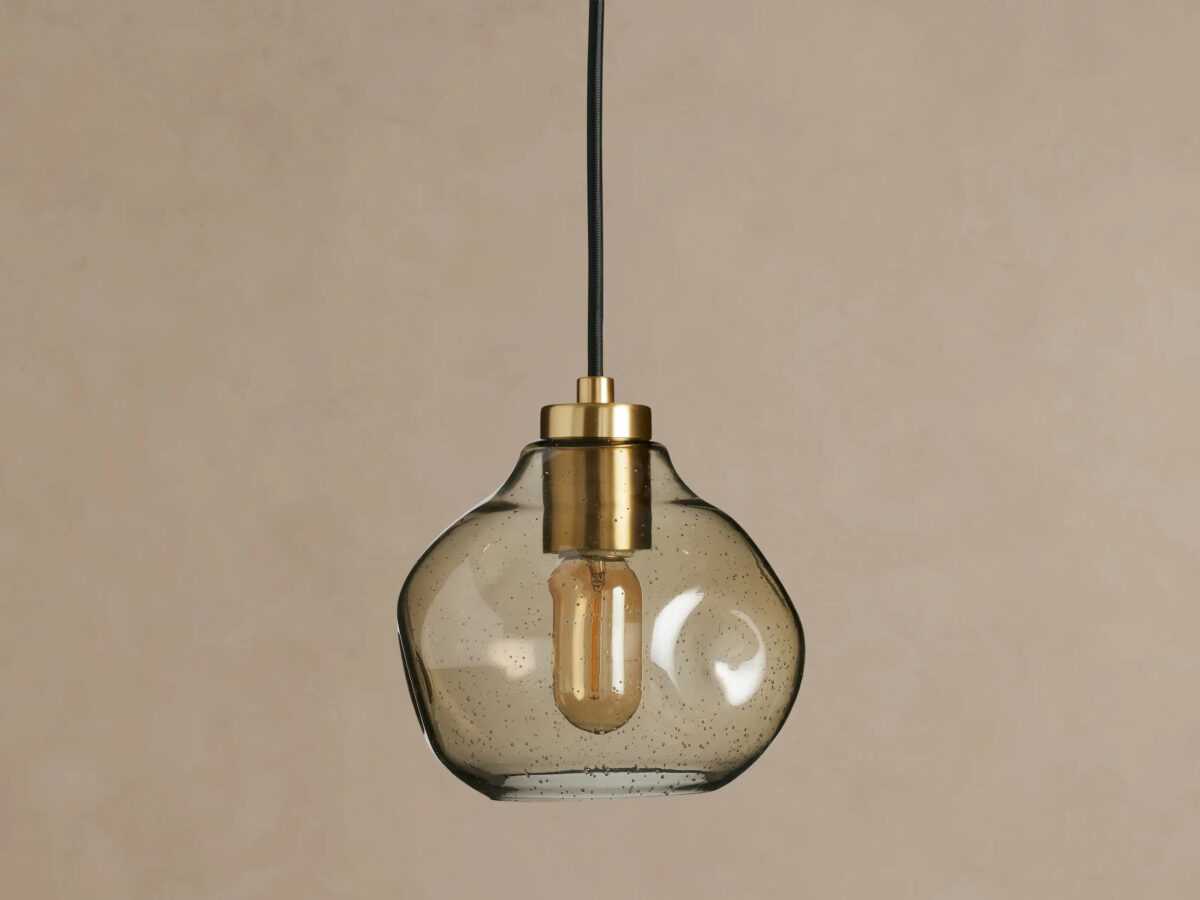GV Organic Clear Glass Pendant Light 8 Inch - Image 6