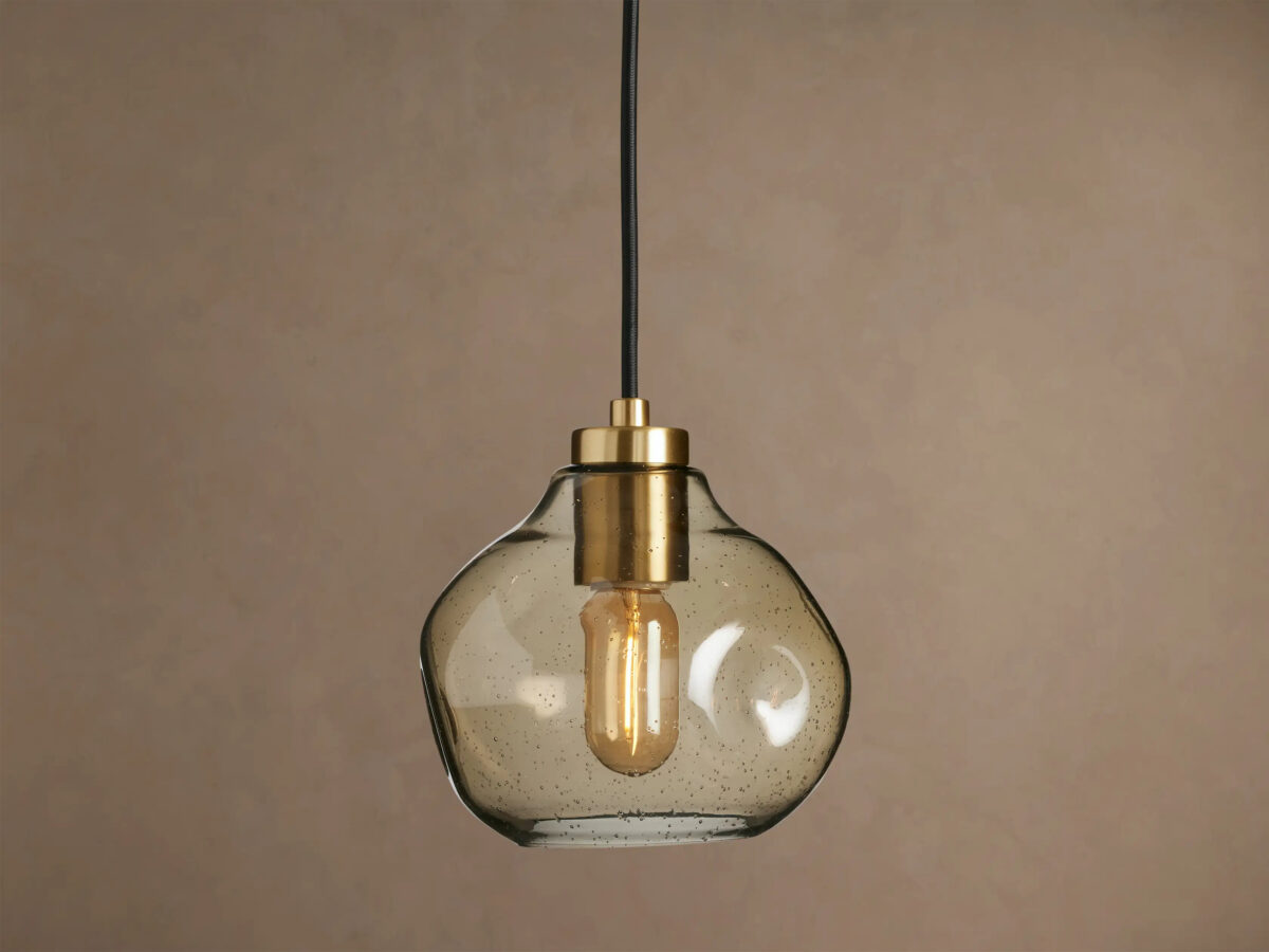 GV Organic Clear Glass Pendant Light 8 Inch - Image 5