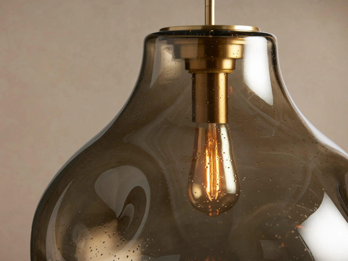 GV Modern Glass Pendant Organic 16 Inch Light - Image 7