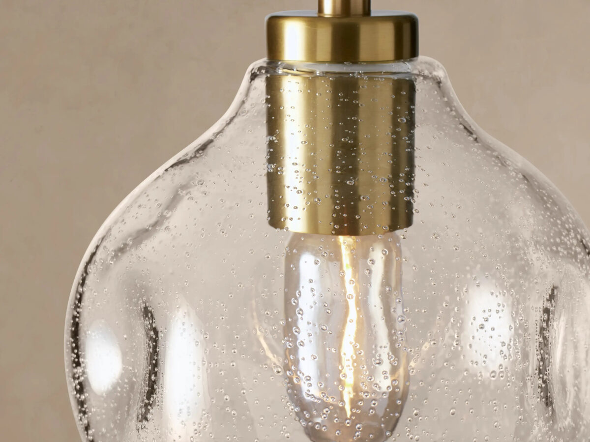 GV Organic Clear Glass Pendant Light 8 Inch - Image 3