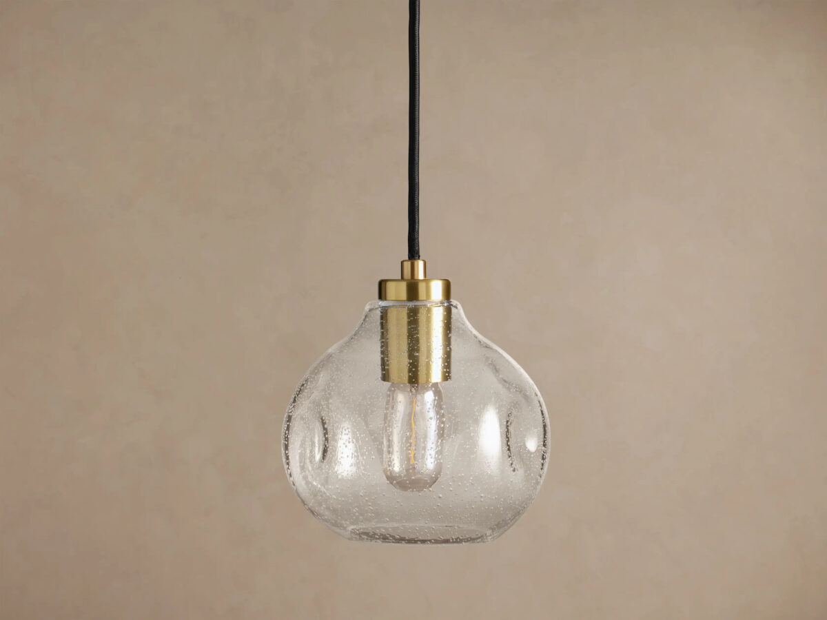 GV Organic Clear Glass Pendant Light 8 Inch - Image 2