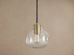 GV Organic Clear Glass Pendant Light 8 Inch - Image 2
