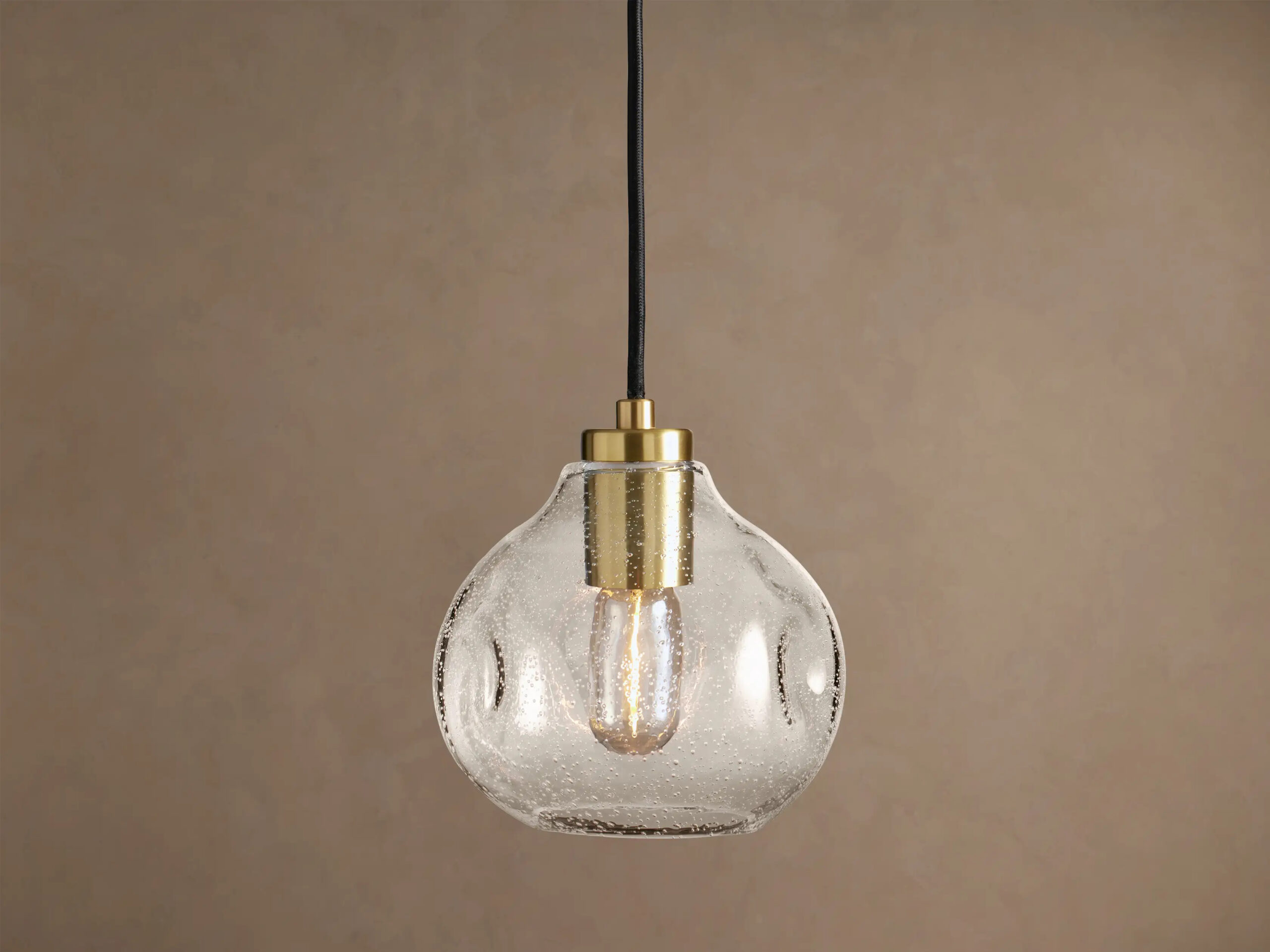 6610031H634_L260204 GV Organic Clear Glass Pendant Light 8 Inch - Image 1