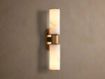 GV Harlin Alabaster Sconce Double Wall Light