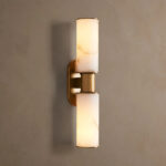 GV Harlin Alabaster Sconce Double Wall Light