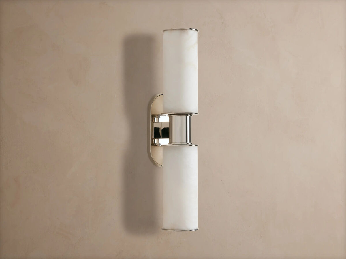 GV Harlin Alabaster Sconce Double Wall Light - Image 8