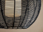 GV Wicker Globe Pendant Outdoor Black Light - Image 3