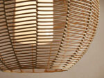 GV Cohen Wicker Globe Light Outdoor Pendant in Natural - Image 3