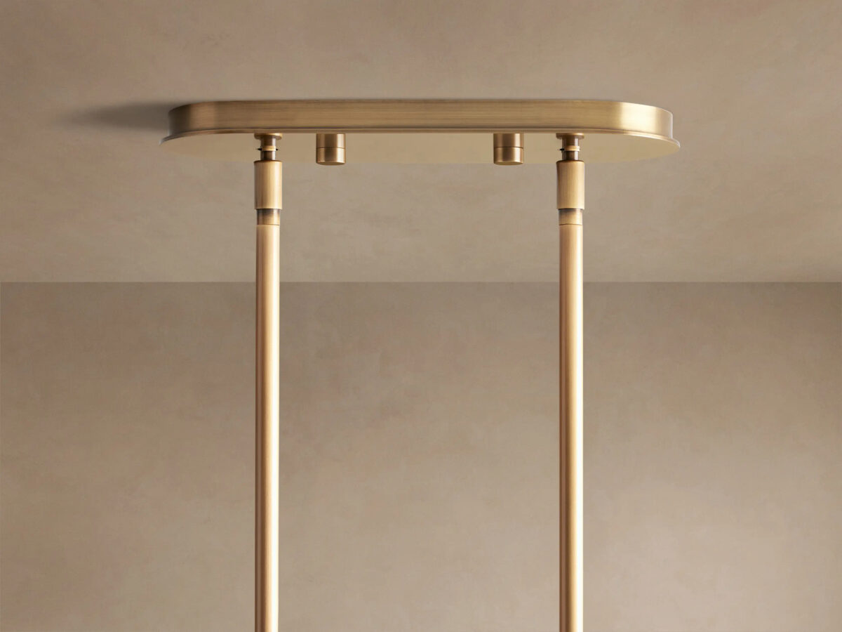 GV Mandoza Linear Glass Light Chandelier - Image 8