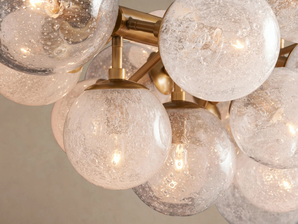 GV Mandoza Linear Glass Light Chandelier - Image 7