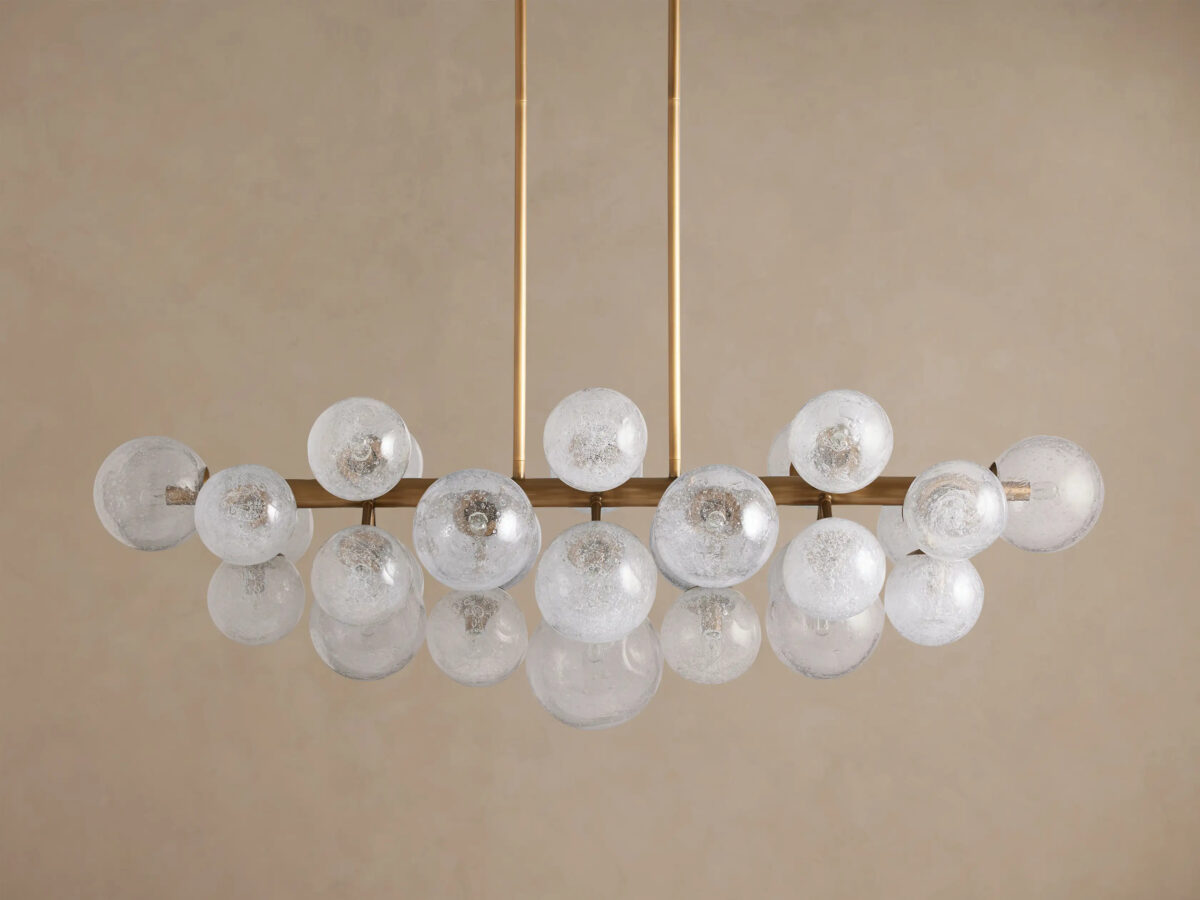 GV Mandoza Linear Glass Light Chandelier - Image 6