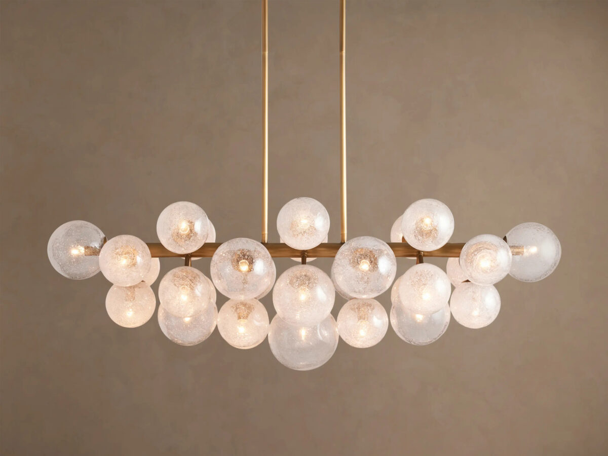 GV Mandoza Linear Glass Light Chandelier - Image 5