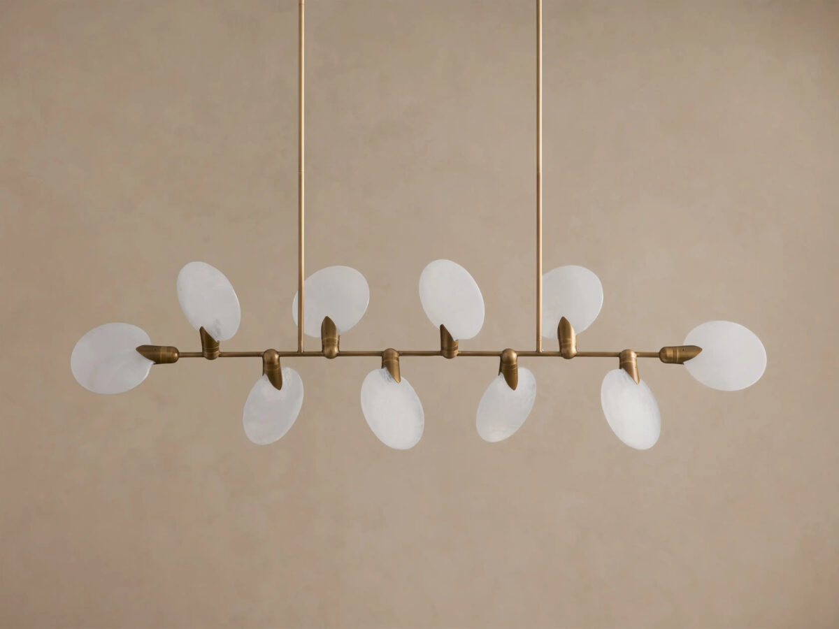 GV Lyla Glass Linear Light Chandelier - Image 2