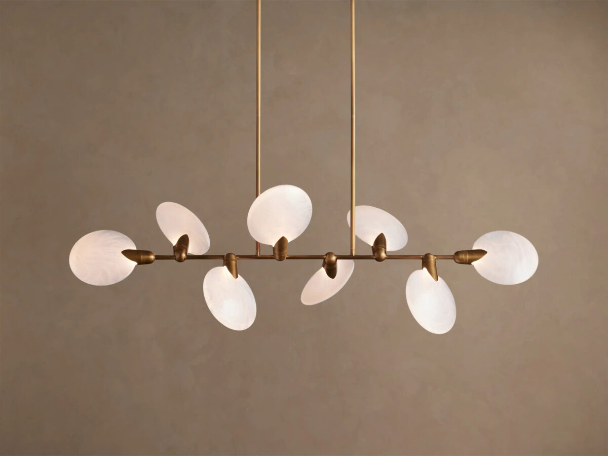 GV Lyla Glass Linear Light Chandelier - Image 5