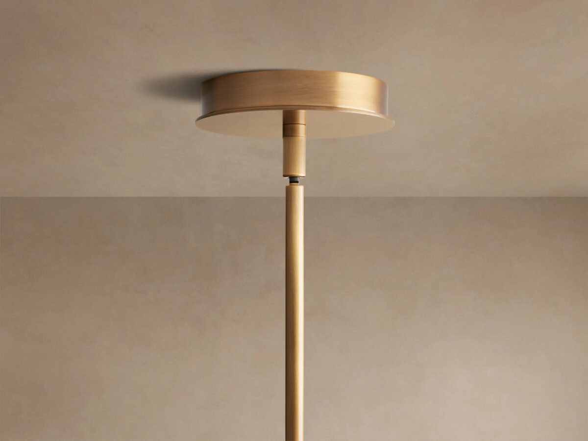 GV Lyla Brass Glass Pendant Light - Image 4
