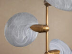 GV Lyla Brass Glass Pendant Light - Image 3