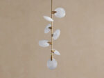 GV Lyla Brass Glass Pendant Light - Image 2