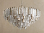 GV Neve Round Glass Chandelier in Brass - Image 9
