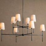 GV Rhodes Bronze Modern Light Chandelier