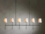 GV Rhodes Bronze Linear Light 6 Light Chandelier