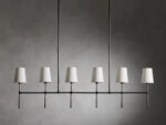 GV Rhodes Bronze Linear Light 6 Light Chandelier - Image 2