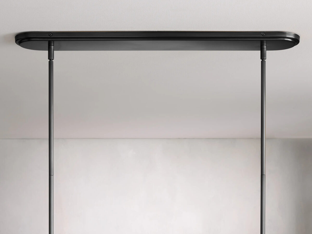 GV Rhodes Bronze Linear Light 6 Light Chandelier - Image 4