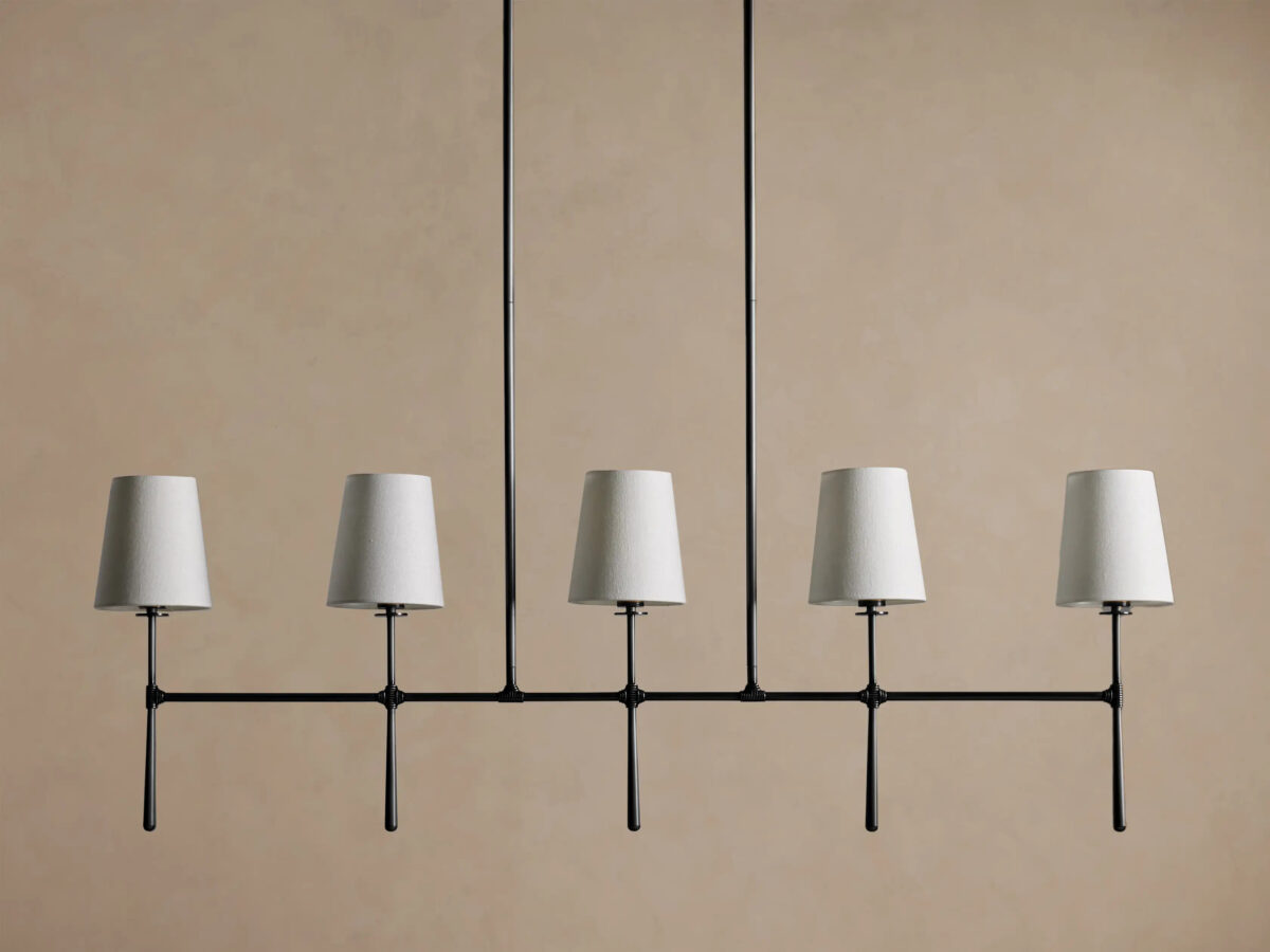 GV Bronze Linear Light 5 Light Chandelier - Image 2