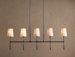 GV Bronze Linear Light 5 Light Chandelier