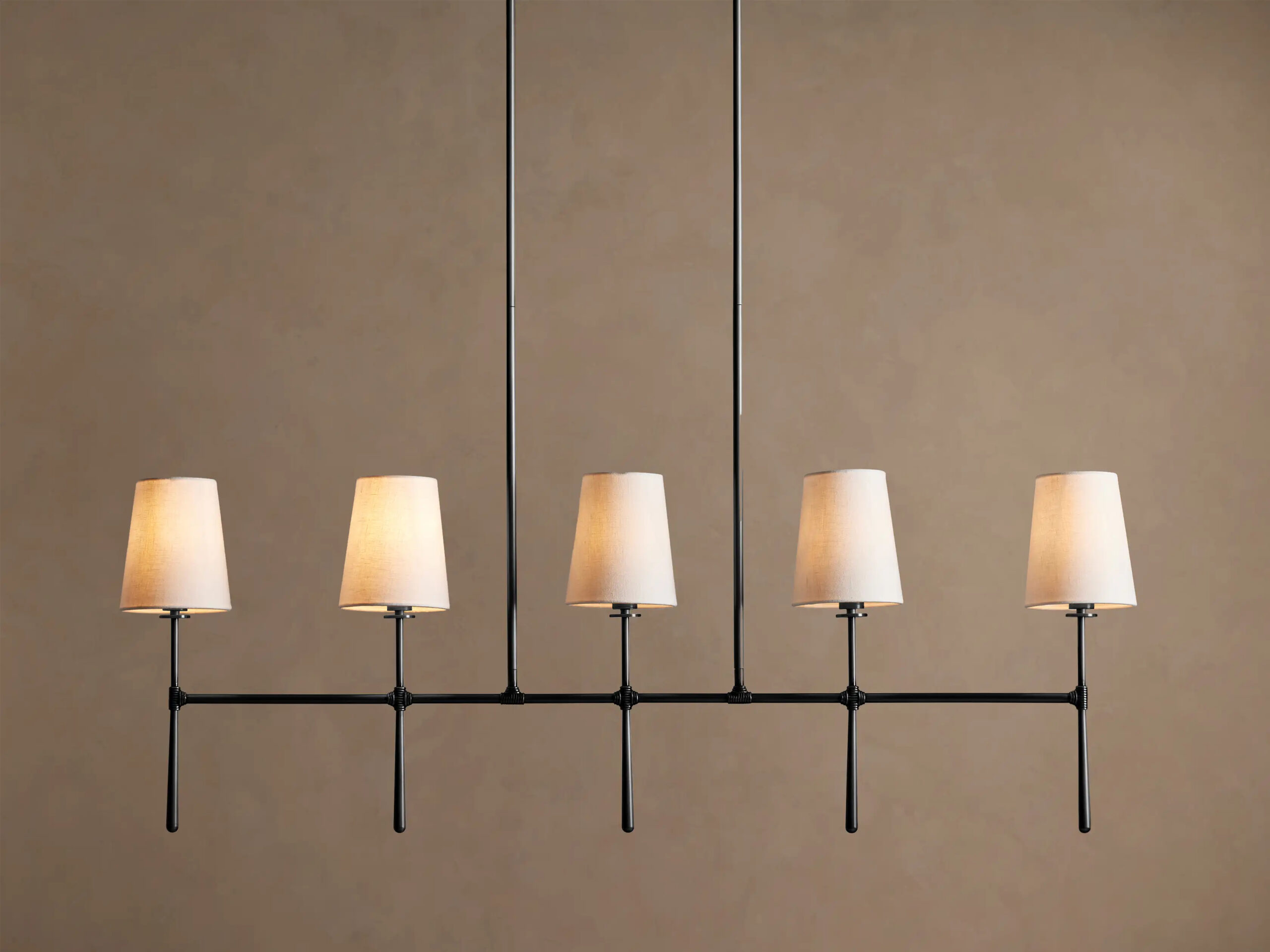 6610031H665_BYT260113 GV Bronze Linear Light 5 Light Chandelier - Image 1