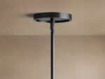 GV Bronze Chandelier with Round Linen Shades - Image 4