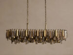 GV Neve Linear Glass Light Chandelier in Champagne - Image 7