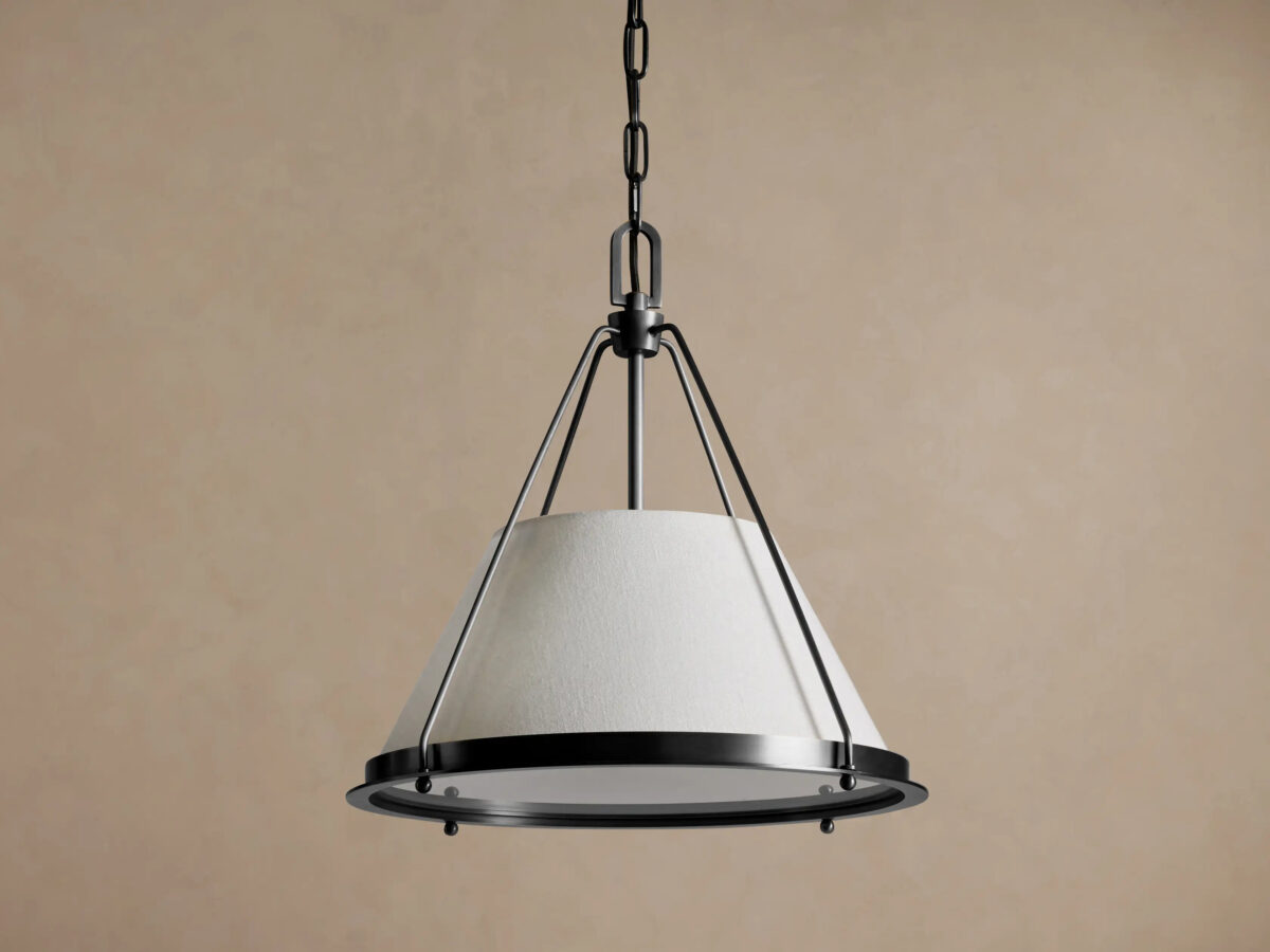 GV Shelton Bronze Linen Pendant - Image 2