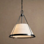 GV Shelton Bronze Linen Pendant