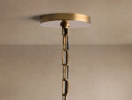 GV Shelton Brass Pendant Light with Linen Shade - Image 4