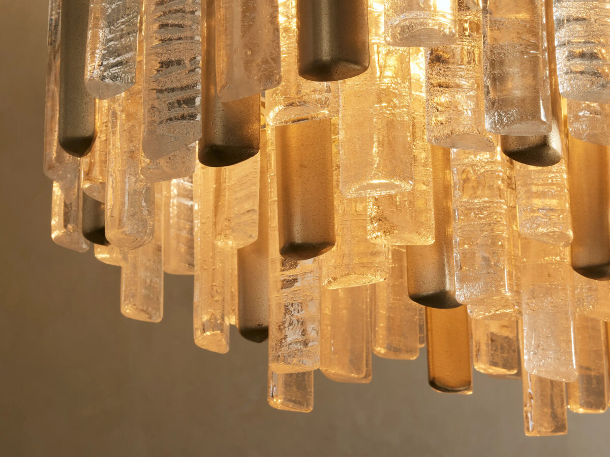 GV Neve Linear Glass Light Chandelier in Champagne - Image 3