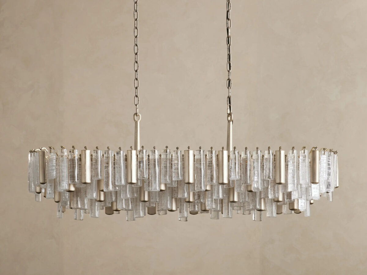 GV Neve Linear Glass Light Chandelier in Champagne - Image 2