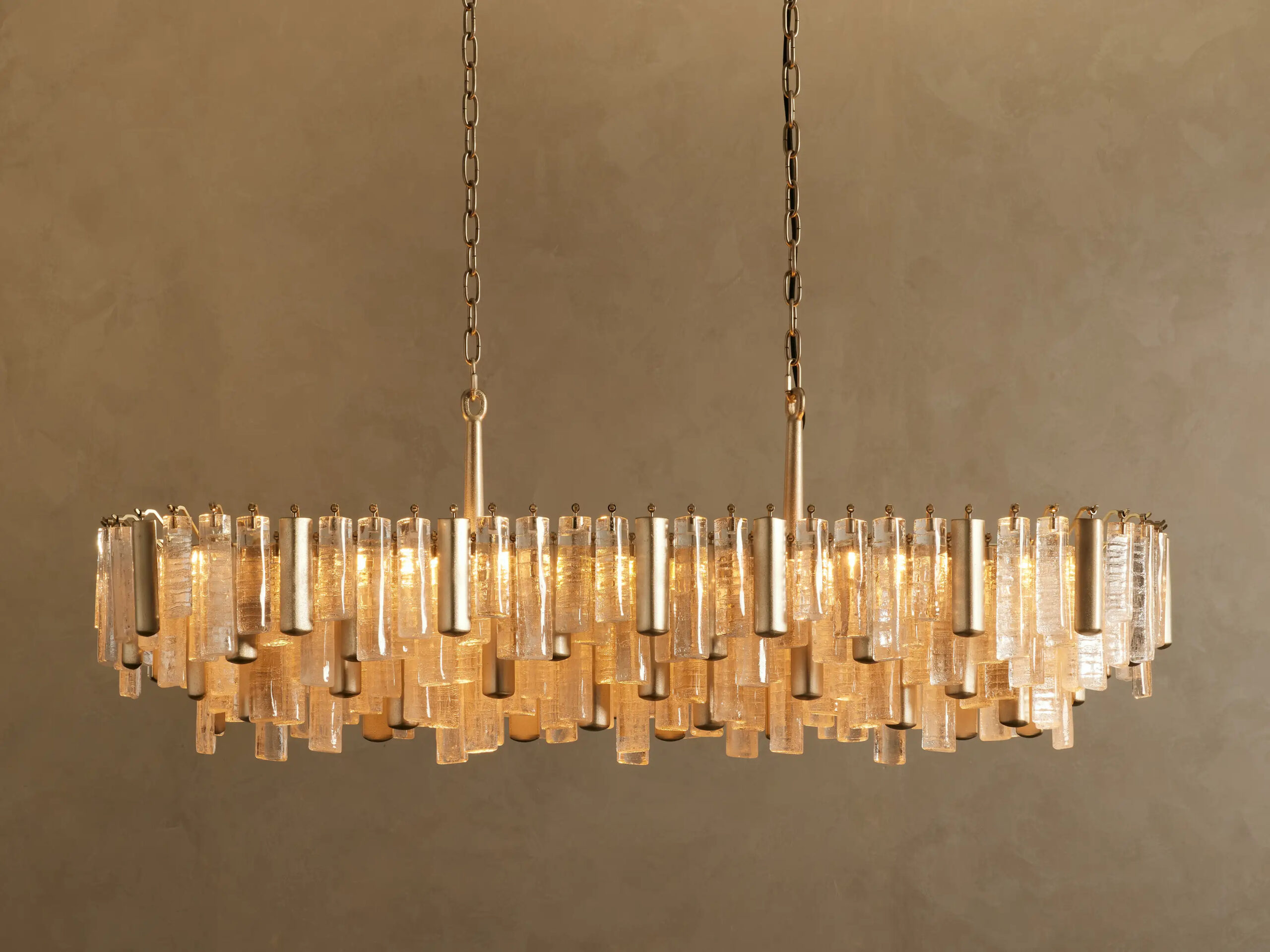 6610031H67KT_HO251219 GV Neve Linear Glass Light Chandelier in Champagne - Image 1