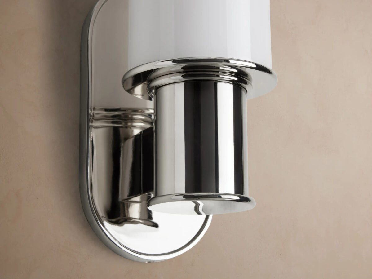GV Harlin Modern Glass Sconce in Milk - Image 3