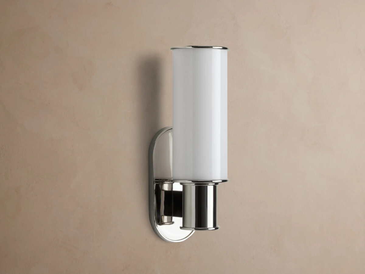 GV Harlin Modern Glass Sconce in Milk - Image 2