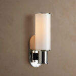 GV Harlin Modern Glass Sconce in Milk