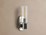 GV Harlin Nickel Glass Sconce in Clear - Image 2