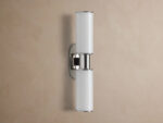 GV Harlin Modern Glass Sconce in Milk Nickel - Image 2