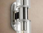 GV Harlin Nickel Glass Sconce Double Wall Light - Image 3