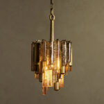 GV Neve Brass Glass Pendant Light
