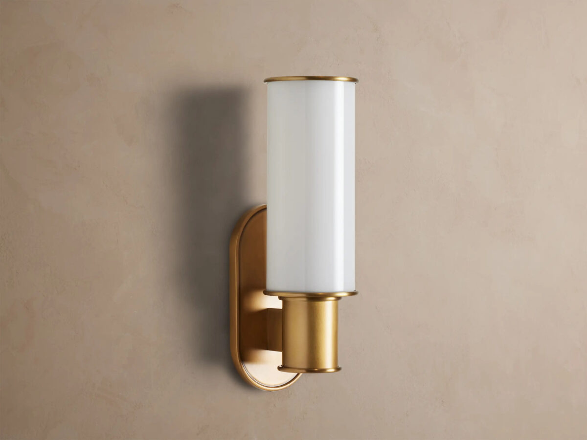 GV Harlin Modern Glass Sconce in Milk - Image 5