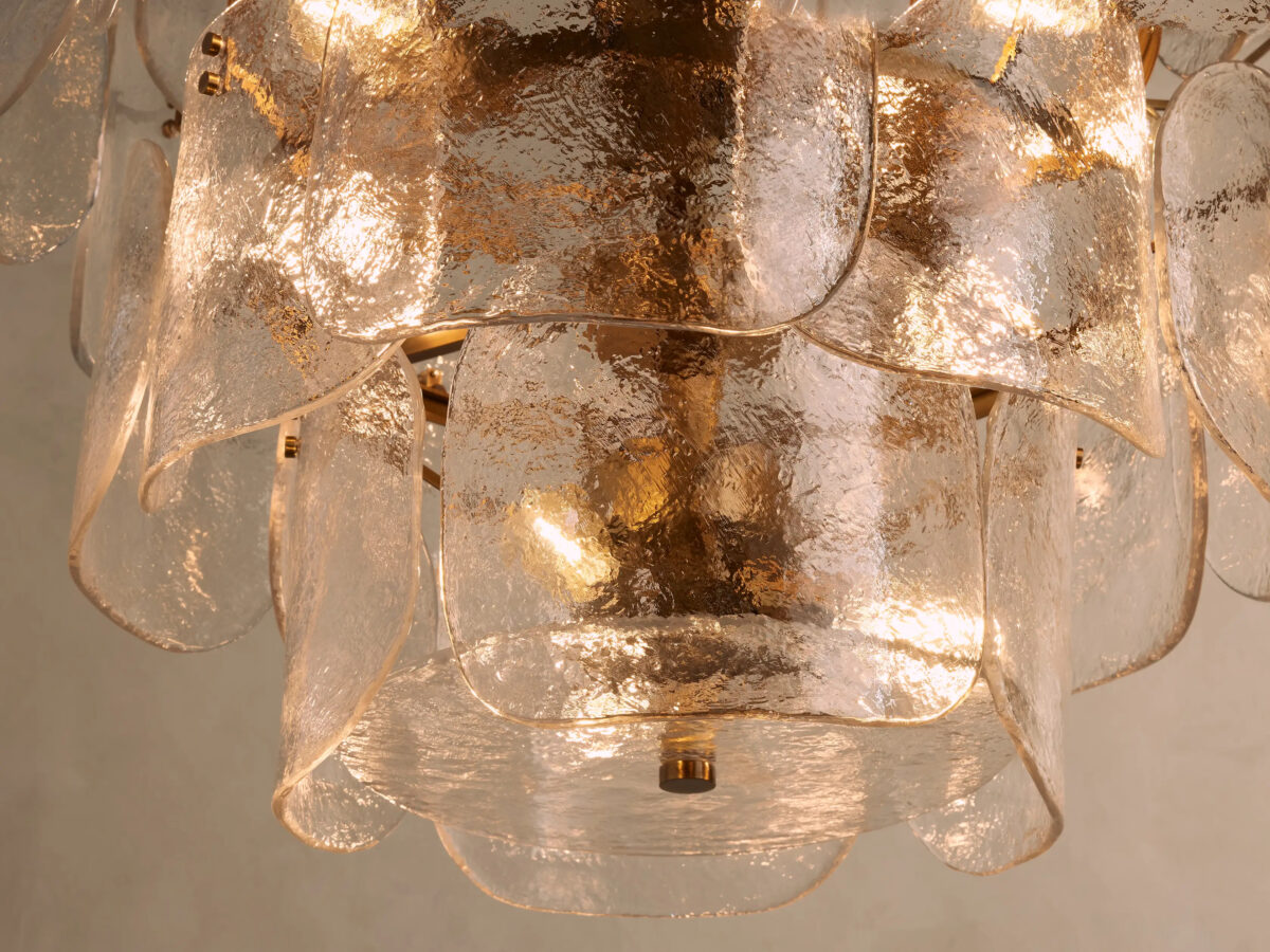 GV Blaire Round glass chandelier in Clear - Image 3