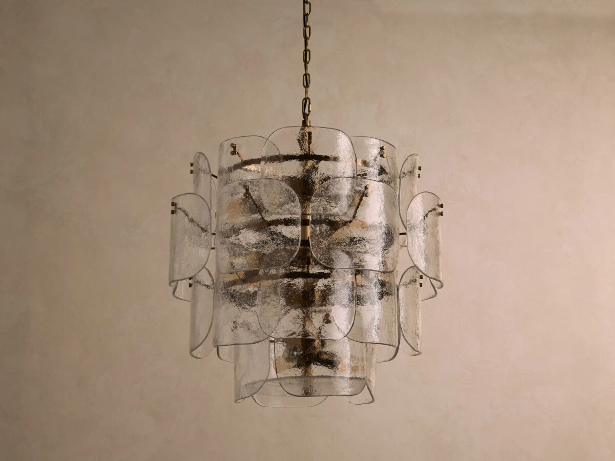 GV Blaire Round glass chandelier in Clear - Image 2