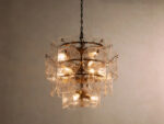 GV Blaire Round glass chandelier in Clear