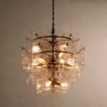 GV Blaire Round glass chandelier in Clear